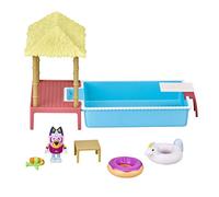 Bluey Pool Time Fun Playset: Bluey figure in Swim Suit, Pool with Diving Board a