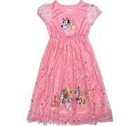 Bluey Ragazze’ Camicia da Notte - Rosa Manica Corta Sonno Abito Con , Bingo