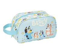 Bluey Ready, borsa da scuola per bambini media, con manico, borsa per bambini, adattabile al carrello, facile da pulire, comoda e versatile, qualità e resistenza, 26 x 12 x 15 cm