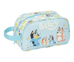 Bluey Ready, borsa da scuola per bambini media, con manico, borsa per bambini, adattabile al carrello, facile da pulire, comoda e versatile, qualità e resistenza, 26 x 12 x 15 cm