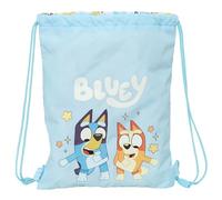 BLUEY READY - Zaino a sacco piatto Junior, ideale per bambini di diverse età, comodo e versatile, qualità e resistenza, 26 x 34 cm