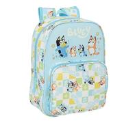 BLUEY READY - Zaino scuola per bambini animato, zaino per bambini, zaino per bambini, adattabile al carrello, ideale per bambini in età scolastica, comodo e versatile, qualità e resistenza, 26 x 11 x