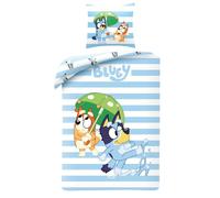 Bluey Reversibile Cotone Strisce Set Copripiumino (AG4130)