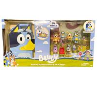 Bluey S Ultimate Play & Go Set, 14 pezzi Gioca Set con Area Gioco e Custodia per il Trasporto.