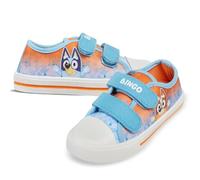 Bluey - Scarpe da ginnastica in tela per bambini, ragazze, ragazzi, con licenza ufficiale, durevoli, eleganti, comode, da indossare tutti i giorni, leggere, per festival, feste, antiscivolo, camminate