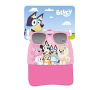 Bluey - Set berretto e occhiali da sole per ragazzi e ragazze, set di cappellini e occhiali da sole con licenza ufficiale per estate, spiaggia e uso quotidiano