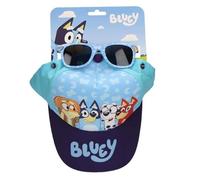 Bluey - Set berretto e occhiali da sole per ragazzi e ragazze, set di cappellini e occhiali da sole con licenza ufficiale per estate, spiaggia e uso quotidiano