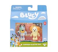 Bluey Figure 2-Pack - Surprise Blaster Suit Pack, 2.5 pollici / 6.35 cm Figure di Bluey e vicino Chucky, ricreare i momenti preferiti da The Bluey Episode - Sorpresa