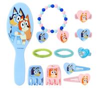 Bluey Set di accessori per capelli per bambine e bambine, 11 pezzi | Set di accessori per capelli e vestiti per bambini, con licenza ufficiale