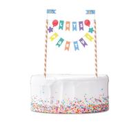 Bluey - Set di decorazioni per torta con bandierine "Let's Party!"