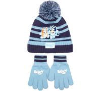 Bluey Set invernale per bambini con cappello e guanti caldi e comodi, per bambini dai 2 ai 7 anni