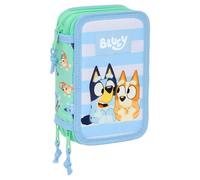 Bluey Sisters triple pencil case 37pcs Safta