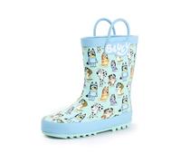 BlueY Stivali da Pioggia per Bambini in Blu | Design con Maniglie Stampate di Personaggi | Scarpe da Pioggia Impermeabili per Bambini | Calzature del Cane dei Cartoni Animati per Bambini e Bambine