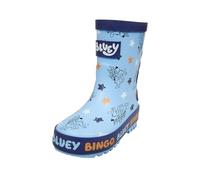 Bluey Stivali di gomma impermeabili per bambini e ragazzi, stivali da pioggia per bambini con design a cartoni animati Bingo per giochi all'aperto, Blu, 23 EU
