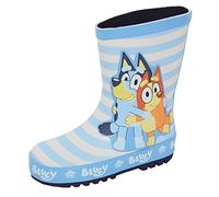 Bluey Stivali di gomma per bambini Stivali di gomma Wellington Bingo Stivali da pioggia Ragazze Ragazzi Snow Wellys, Blu, 31 EU