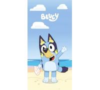 Bluey Telo Mare Telo Bagno Doccia 70x140 cm 100% Cotone Blu