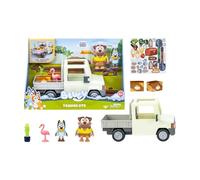 Bluey - Tradies Truck, Furgone, Include Figurina Driver, Accessori Divertenti come Scatola di Frutta, Fenicottero, Pianta e Adesivi, Famoso (BLY82000)