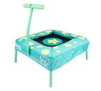 Bluey Trampolino per bambini da 60 cm, con manico, per interni ed esterni, primo trampolino per bambini dai 12 mesi in su, design a bassa altezza, cuscinetti protettivi leggeri