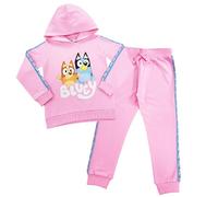 Bluey Tuta da ragazza con cappuccio, pantaloni da jogging con cappuccio, Bluey Tuta Rosa, 2-3 Years