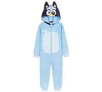 BlueY Tuta Intera Bambino con Cappuccio, Accogliente Abbigliamento da Casa (Blu, 2-3 Anni)
