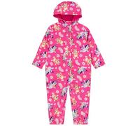 BlueY Tuta Pioggia Bambina | Completo Antipioggia Bambina | Tutina Pioggia Bambini | Rosa 6-7 Anni
