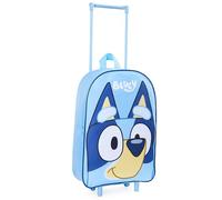BlueY Valigie per Bambini, Valigia Trolley Bagaglio a Mano Bambino 39 cm, 10.5L, 2 Ruote, Blu, Chiusura Zip