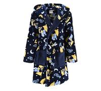 BlueY Vestaglia per Bambini, Design Velluto Vestaglia per la Casa per Ragazze e Ragazzi, Taglie 3 a 6 Anni (IT, Età, 4 anni, Regular, Blu)