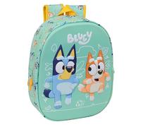 BLUEY - Zaino scolastico, design 3D, ideale per bambini di diverse età, comodo e versatile, qualità e resistenza, 27 x 10 x 33 cm