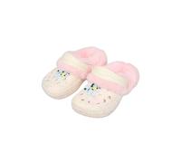 Bluey Zoccoli da bambina - Pantofole per bambini foderate in pelliccia con cinturino posteriore - comode scarpe da interno o da esterno per bambini, Bianco sporco, 28 EU