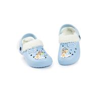 BlueY Zoccoli Foderati in Pile Azzurro Chiaro per Bambini e Ragazzi Bingo | Calzature con Personaggi dei Cartoni Animati per Bambine e Bambini | Scarpe Casual Slip-on per Interni o Esterni