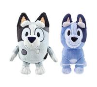 Bluey's Cousins Muffin & Socks Plush Toy Bundle Includes 7 Muffin Plush & 7.5 Socks Plush - Made with Deluxe Fabrics & Featuring Embroidered Details. Collect All of Bluey's Plush Family & Friends!