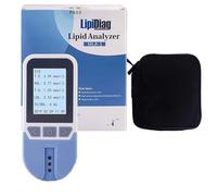 BLUEZY 4 in 1 Tester di Colesterolo Multifunzionale con 25 Strisce, Misuratore Colesterolo, Misuratore Colesterolo E Trigliceridi per La Misurazione del Colesterolo Totale, LDL, HDL A