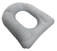 BLUEZY Cuscini Gonfiabili, Rialzo WC per Anziani, Sedile WC Regolabile in Altezza per Sedia da Toilette O Sedia A Rotelle Accessorio per Sedile WC per Adulti, Anziani, Disabili Grey Flocked