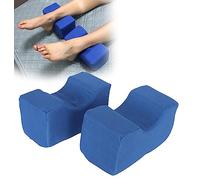 BLUEZY Cuscino Antidecubito del Piede,Cuscino di Supporto per Rialzo del Piede per Le Gambe Cuscino per Il Posizionamento delle Gambe in Spugna 2 Pezzi