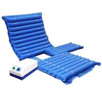 BLUEZY Materasso A Pressione Alternata, Materasso Gonfiabile Antidecubito, Topper Ad Aria Gonfiabile Impermeabile Traspirante Airflow Mattress per Assistenza Domiciliare Ospedaliera
