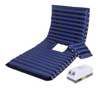 BLUEZY Materasso Antidecubito Ad Aria, Materasso Gonfiabile per Anziani Materasso A Pressione d'Aria Alternata con Pompa Portata 135 kg, Impermeabile E Facile da Pulire