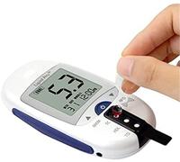 BLUEZY Misuratore di Glucosio nel Sangue 5-in-1 Kit di Test del Colesterolo Analizzatore di Analisi del Sangue Monitor di Emoglobina, misuratore colesterolo e trigliceridi