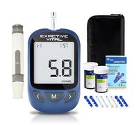 BLUEZY Misuratore di Glucosio nel Sangue, Misuratore Glicemia, Glucometro con Strisce Reattive da 50 Pezzi E 50 Lancette, Previene Il Glucometro Continuo di Precisione della Machine MG/DL