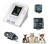 BLUEZY Polsino per Monitor della Pressione Sanguigna A LED Veterinario Digitale, Sfigmomanometro Digitale A 3 Polsini, Apparecchio Pressione per Cani/Gatti/Animali Domestici Cura degli