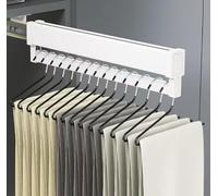 BLUEZY Portapantaloni Estraibile, Appendiabiti Portapantaloni Estraibile per Armadio Lega di Alluminio Appendiabiti Estraibile per Pantaloni per Organizzare Vestiti E Pantaloni in Armadi 51cm