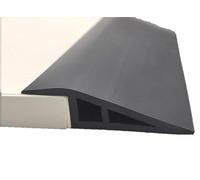 BLUEZY Soglia di Dislivello Pavimento, Listello di Transizione per Pavimento, Profilo Angolare PVC, Strisce di Copertura per Pavimenti per Moquette/Porta D'ingresso/Sedia A Rotelle A,L1m*H1.5cm