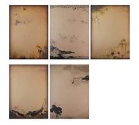 BLUGUL 40 fogli di Carta da Lettere Vintage, Antico Stile Cinese Kraft