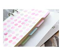BLUGUL Trasparente A6 Divisori, 6 Fori, A6 Dividers, 10pcs Best Wishes