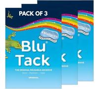 BluHacks - Confezione di 3 adesivi riutilizzabili originali Bostik, per casa, ufficio, fai da te, alternativa a spilli e nastri, 60 g (3)