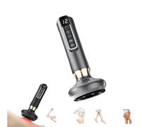 Bluile Cellulite Massager,Rechargeable & Cordless Anti-Cellulite Massager,Cupping Massager for Cellulite with 12 Suction Modes,for Abdomen, Waist, Arms, Legs (1PCS-C)