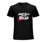 BLUJAQ One Cut of The Dead T-Shirt Graphic Printed Mens Black Mens Unisex Tee M