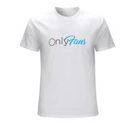 BLUJAQ OnlyFans Platform Logo T-Shirt Graphic Printed Mens White Mens Unisex Tee M