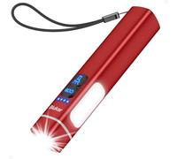 Blukar 2026 2a Gen Torcia LED Ricaricabile, Doppia Sorgente Luminosa | 2 Temperature di Colore e 8 Modalità, Regolazione Continua, USB-C, Impermeabile per Emergenze e Uso Esterno-Marrone Rossastro