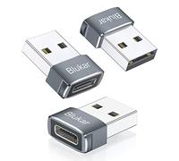 Blukar Adattatore USB C a USB [3 Pezzi],Alta Velocità e Sincronizzazione Dati Adattatore Connettore Caricatore Tipo C Femmina a USB A Maschio Compatibile con Huawei,Google Pixel,Galaxy