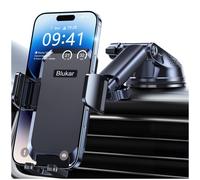 Blukar Porta Cellulare Auto Upgrated Forte Aspirazione Supporto Porta Telefono